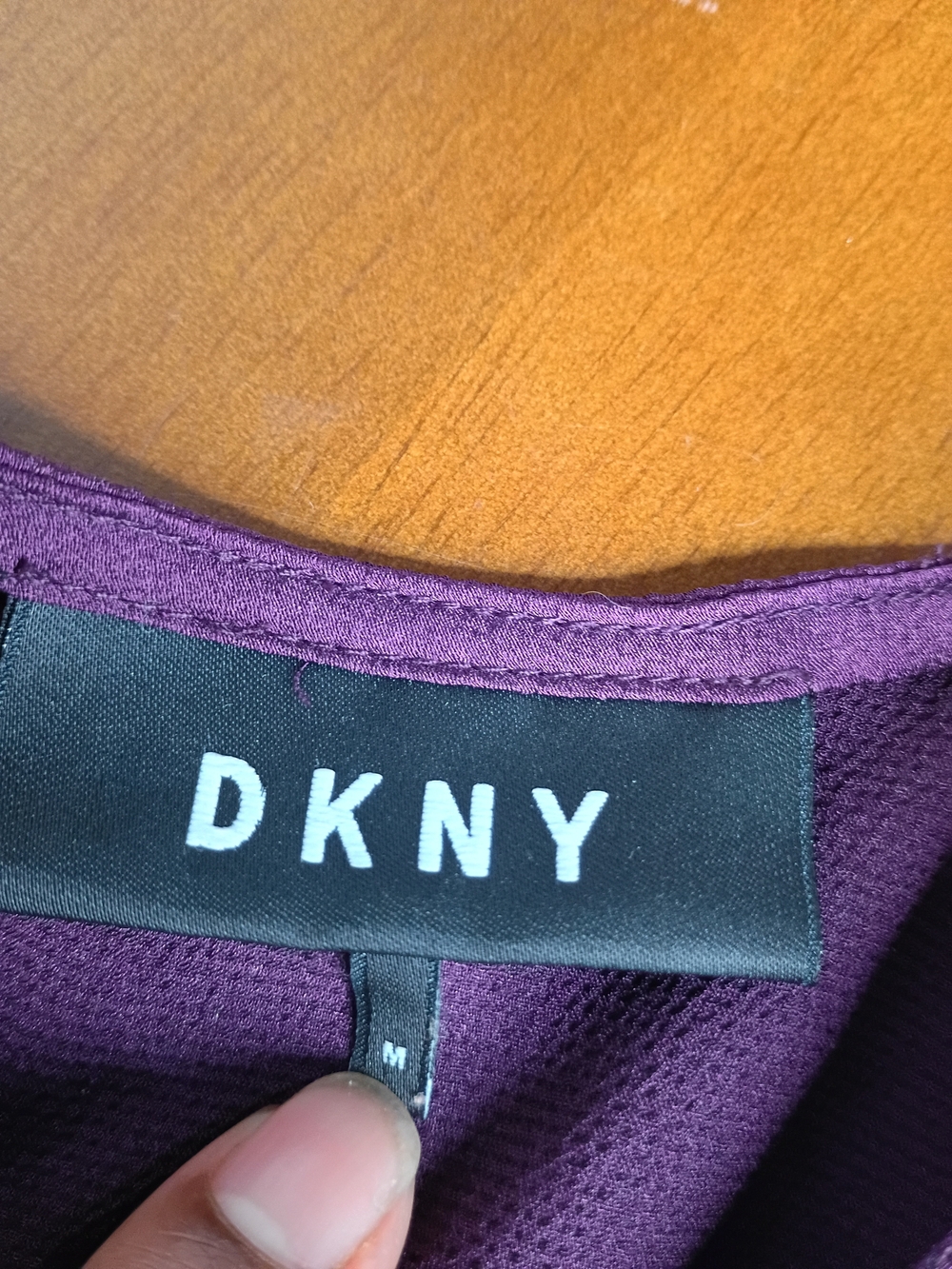 DKNY Deep Purple Sleeveless Blouse - Picture 5 of 8